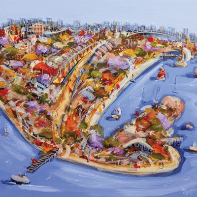 When The Weekend Arrives by Adam Bogusz framed canvas print