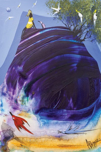 You Can Let Go Now by Adam Bogusz framed canvas print