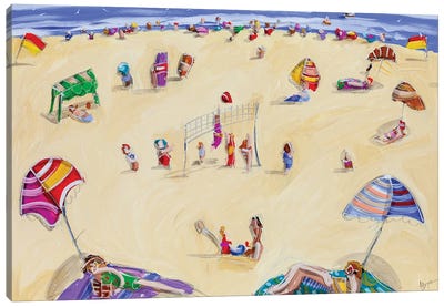 Back To The Beach Canvas Art Print - Adam Bogusz