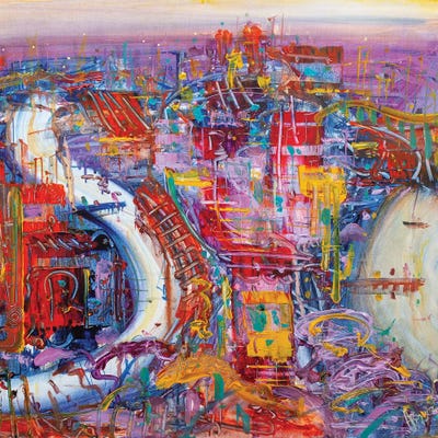 Brisbane Inspired by Adam Bogusz canvas print