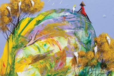 It's Up To You by Adam Bogusz framed canvas print