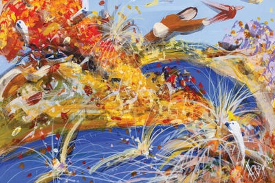 Letting Yourself Go by Adam Bogusz framed canvas print