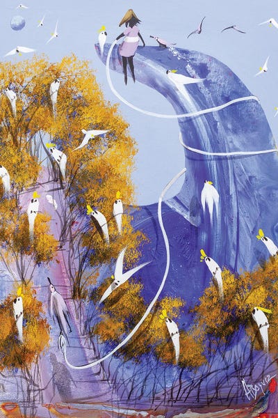 Never Let Go by Adam Bogusz framed canvas print