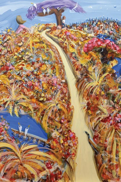 On The Right Path by Adam Bogusz framed canvas print