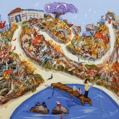 Our Favorite Spot by Adam Bogusz framed canvas print