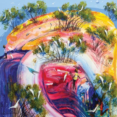 Sending A Message by Adam Bogusz framed canvas print