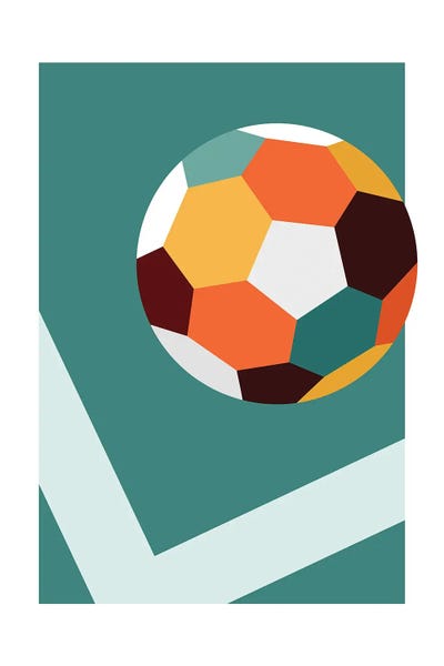 Kids Sports Art: Corner Kick by Beth Bordelon