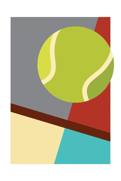 Kids Sports Art: Game Set Match by Beth Bordelon