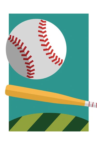 Kids Sports Art: Home Run by Beth Bordelon