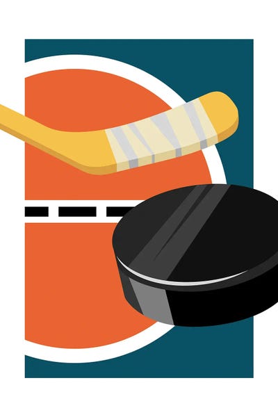 Kids Sports Art: Slap Shot by Beth Bordelon