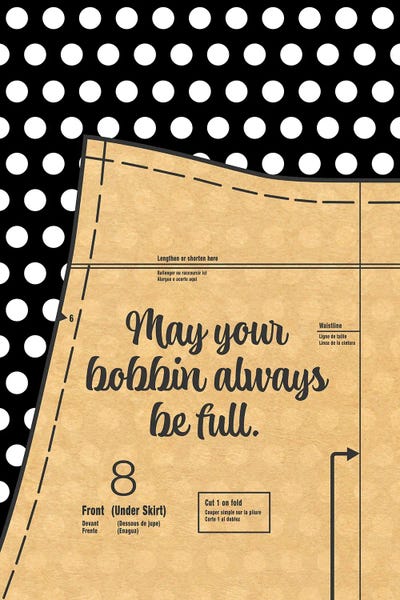 French Country Décor: Sewing Pattern Skirt by Beth Bordelon