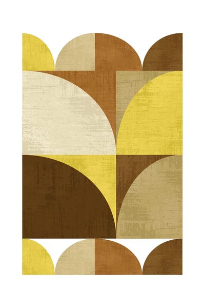 Circular Yellows by Beth Bordelon acrylic art print