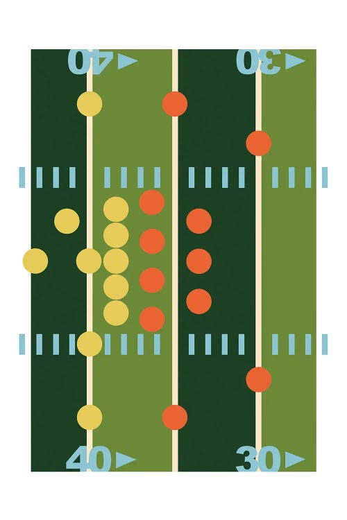 Football Field Modern Art