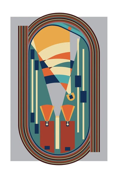 Kids Sports Art: Track And Field I by Beth Bordelon