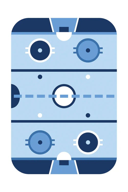 Hockey Rink In Blue