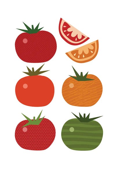 Foodie: Tomato Pop Art by Beth Bordelon