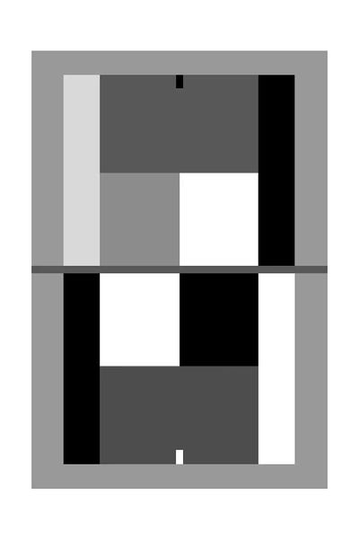 Minimalism: Tennis Court In Black And White by Beth Bordelon