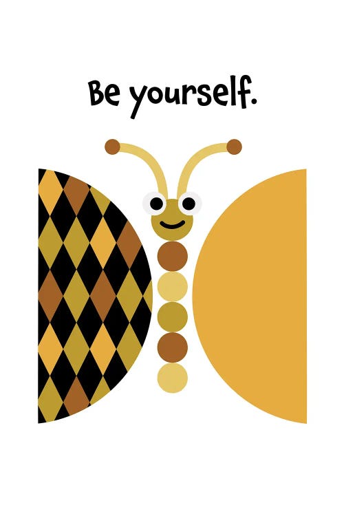 Butterfly Be Yourself by Beth Bordelon wall art