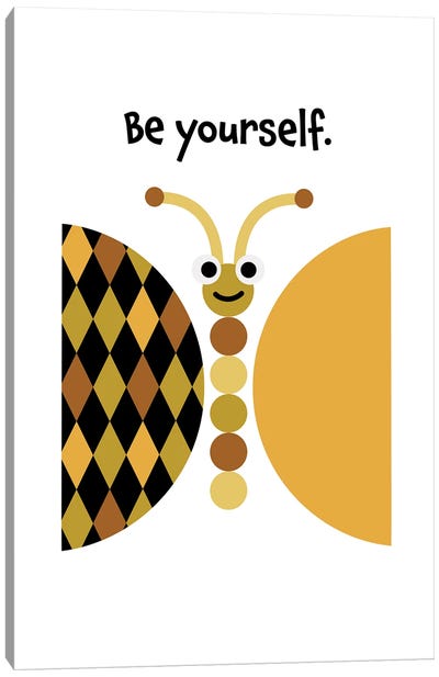 Butterfly Be Yourself Canvas Art Print - Beth Bordelon
