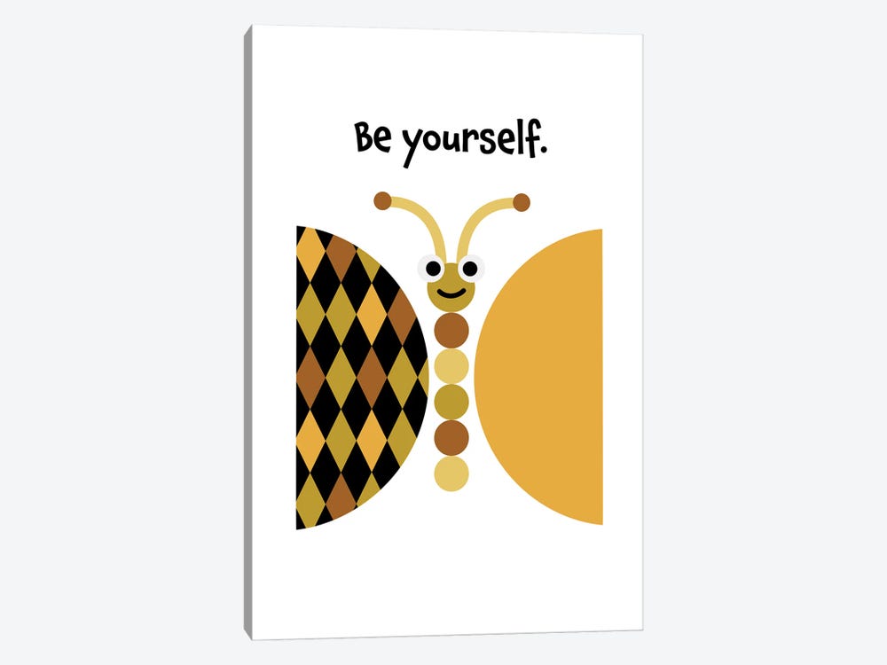 Butterfly Be Yourself by Beth Bordelon 1-piece Art Print