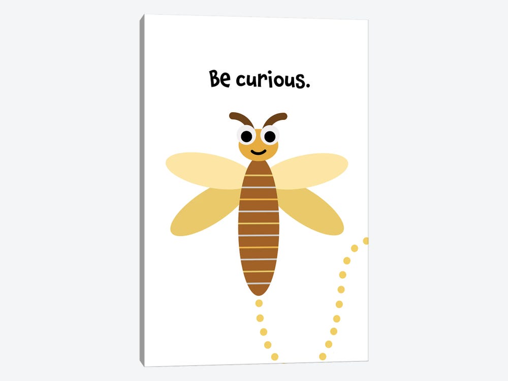 Dragonfly Be Curious by Beth Bordelon 1-piece Canvas Wall Art