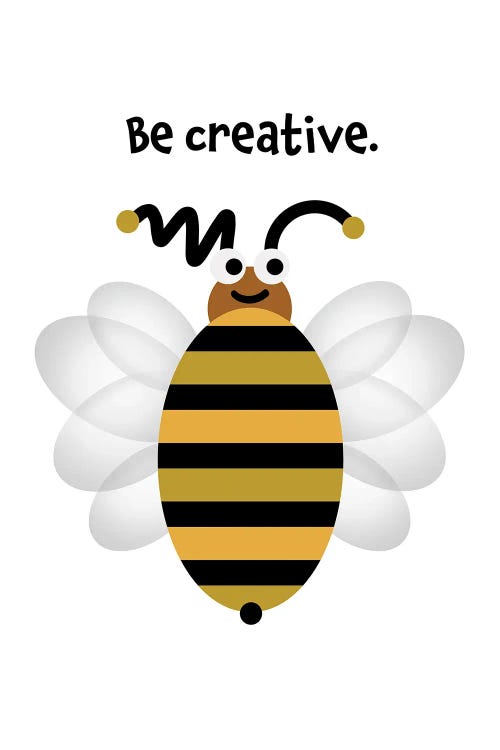 Bumblebee Be Creative by Beth Bordelon wall art