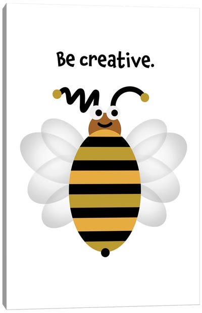 Bumblebee Be Creative Canvas Art Print - Beth Bordelon