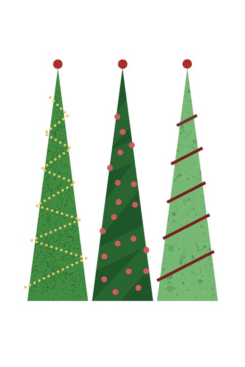 Christmas Trees by Beth Bordelon wall art