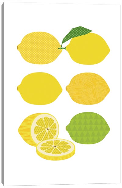 Lemon Pop Art Canvas Art Print - Beth Bordelon