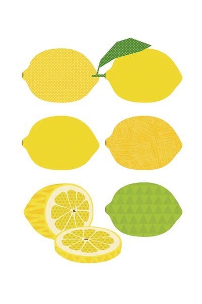 Lemons & Limes: Lemon Pop Art by Beth Bordelon
