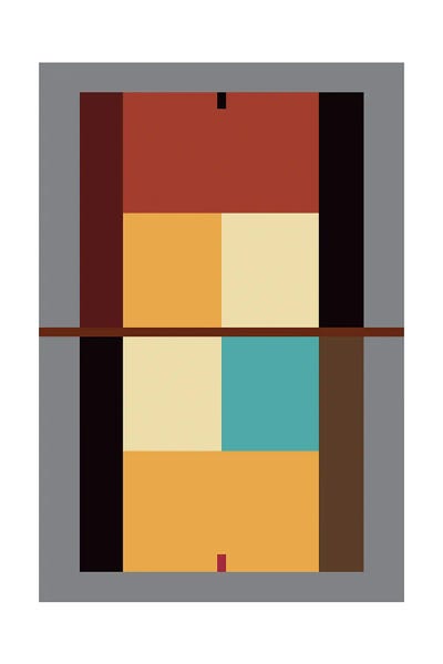 Kids Sports Art: Tennis Court Modern Art by Beth Bordelon
