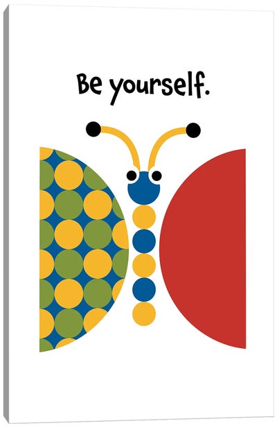 Be Yourself Butterfly Canvas Art Print - Beth Bordelon