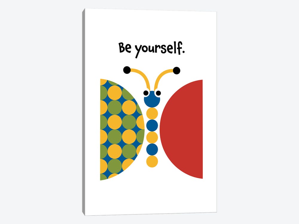 Be Yourself Butterfly by Beth Bordelon 1-piece Canvas Wall Art
