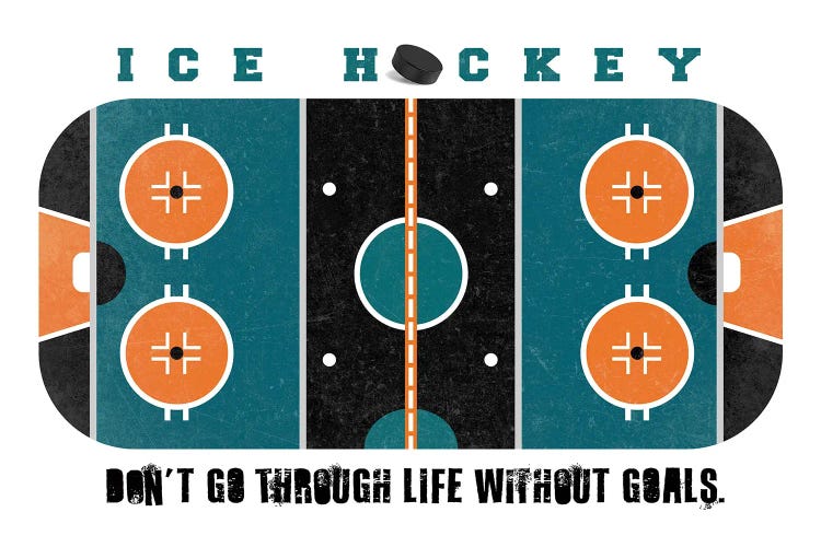 Ice Hockey Rink Teal