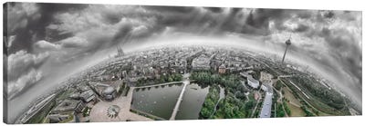 Cologne Panorama 360 degrees Canvas Art Print - Cologne