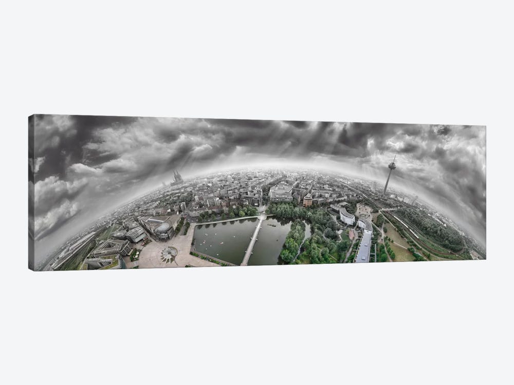 Cologne Panorama 360 degrees by Ben Heine 1-piece Canvas Print