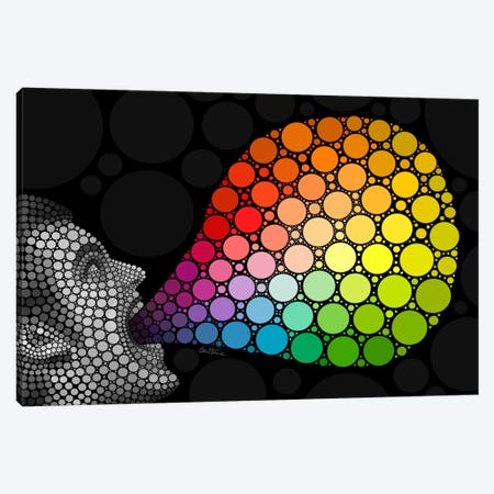 Give Me Colors Canvas Print #BHE116} by Ben Heine Canvas Art