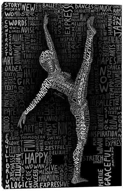 Dancer Canvas Art Print - Entertainer Art