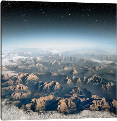 Planet Earth Canvas Art Print - Mist & Fog Art