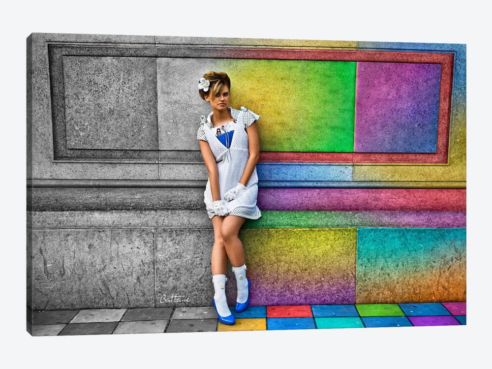 In A Rainbow City by Ben Heine 1-piece Canvas Wall Art