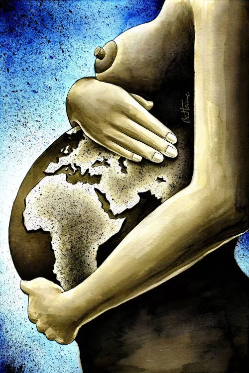 Mother Africa Art Print by Ben Heine | iCanvas