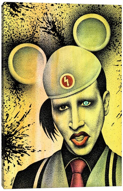 Marilyn Manson II Canvas Art Print - Ben Heine