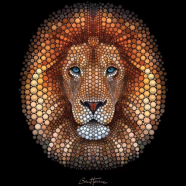Lions: Lion by Ben Heine