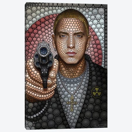 Eminem Canvas Print #BHE174} by Ben Heine Canvas Art