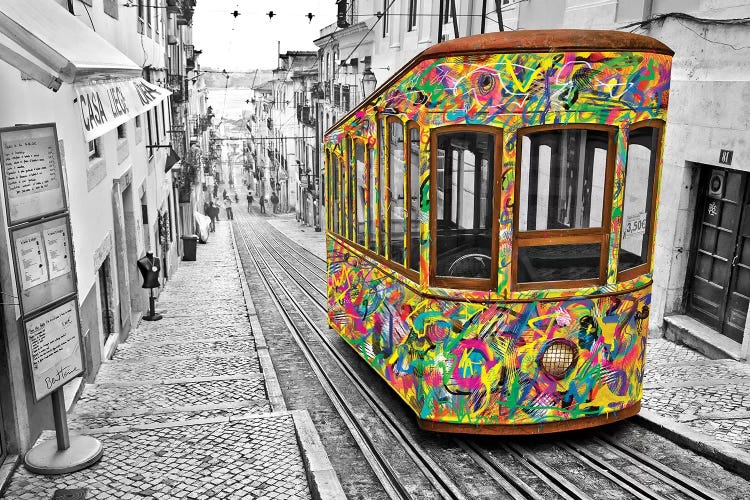 Lisbon Tram by Ben Heine wall art