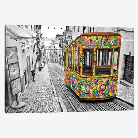 Lisbon Tram Canvas Print #BHE184} by Ben Heine Canvas Print