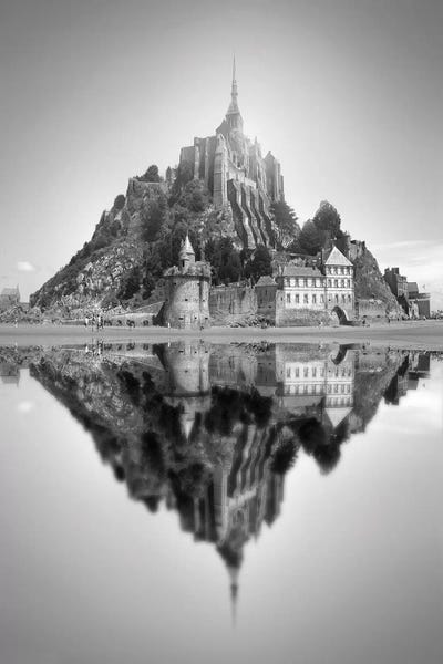Mont Saint-Michel II by Ben Heine framed canvas print