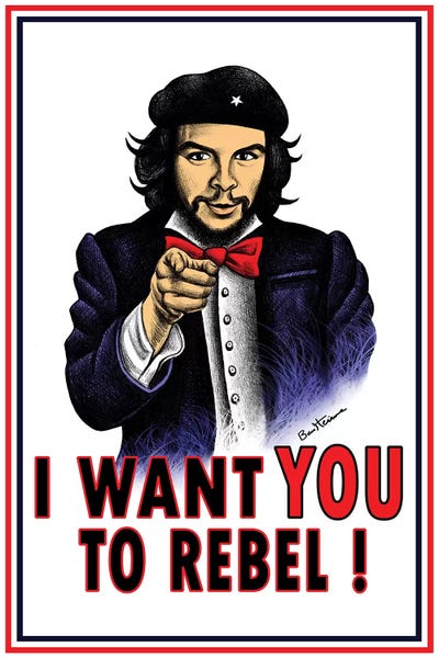 Satirical Humor: Che by Ben Heine