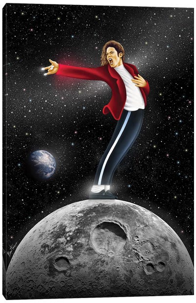 Michael Jackson, Beat It Canvas Art Print - Satirical Humor