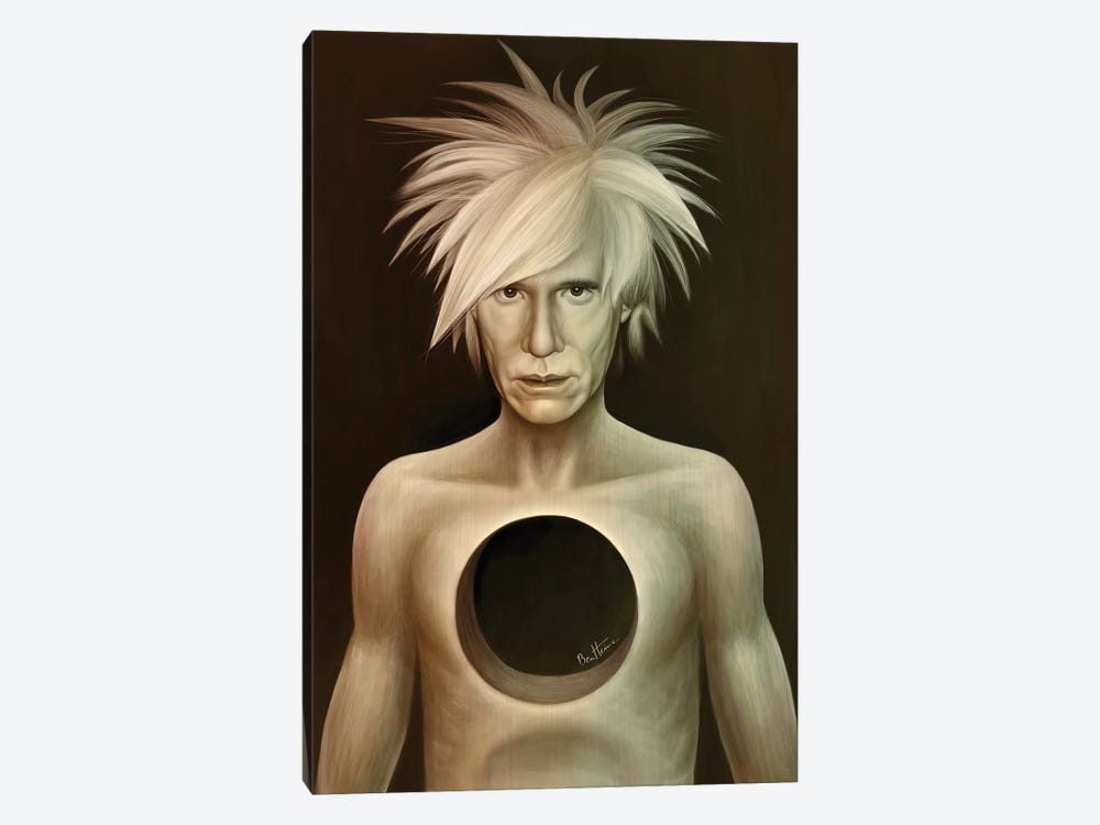 Andy Warhol by Ben Heine 1-piece Canvas Art Print